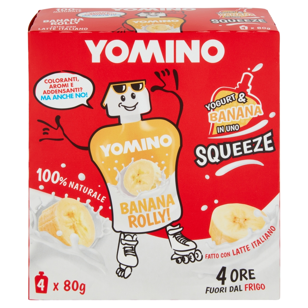 Yogurt e Banana da Bere, 4x80 g